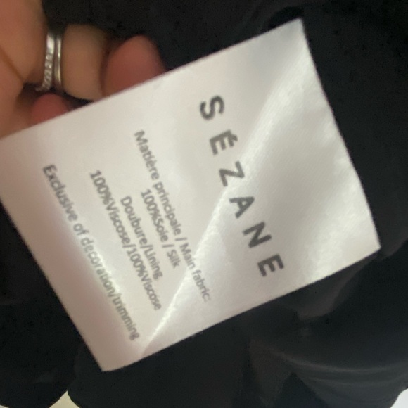 Sezane Robe Drew Silk Shirt Dress - 36 - Picture 4 of 4